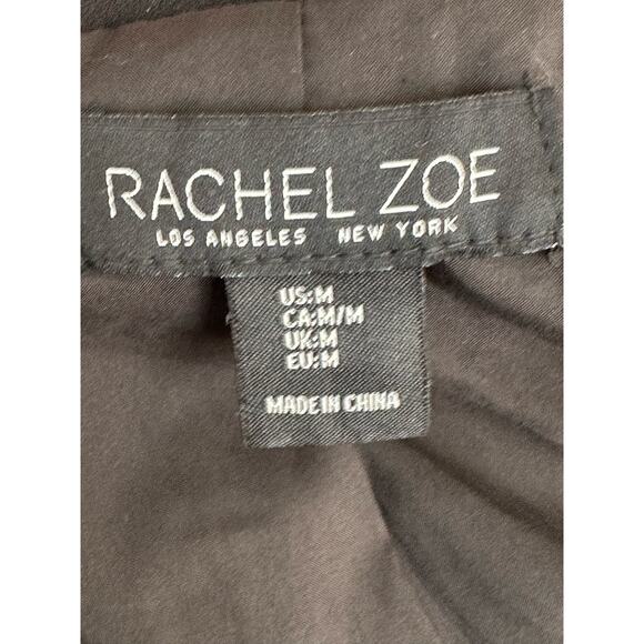 Rachel Zoe black doble breast open front blazer size Medium - Picture 3 of 9